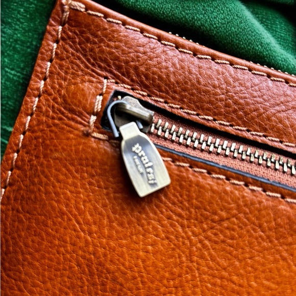 NWT Italian Leather Pratesi Firenze Raggioli 455 Bruce Clutch with Dust Bag - Picture 4 of 5